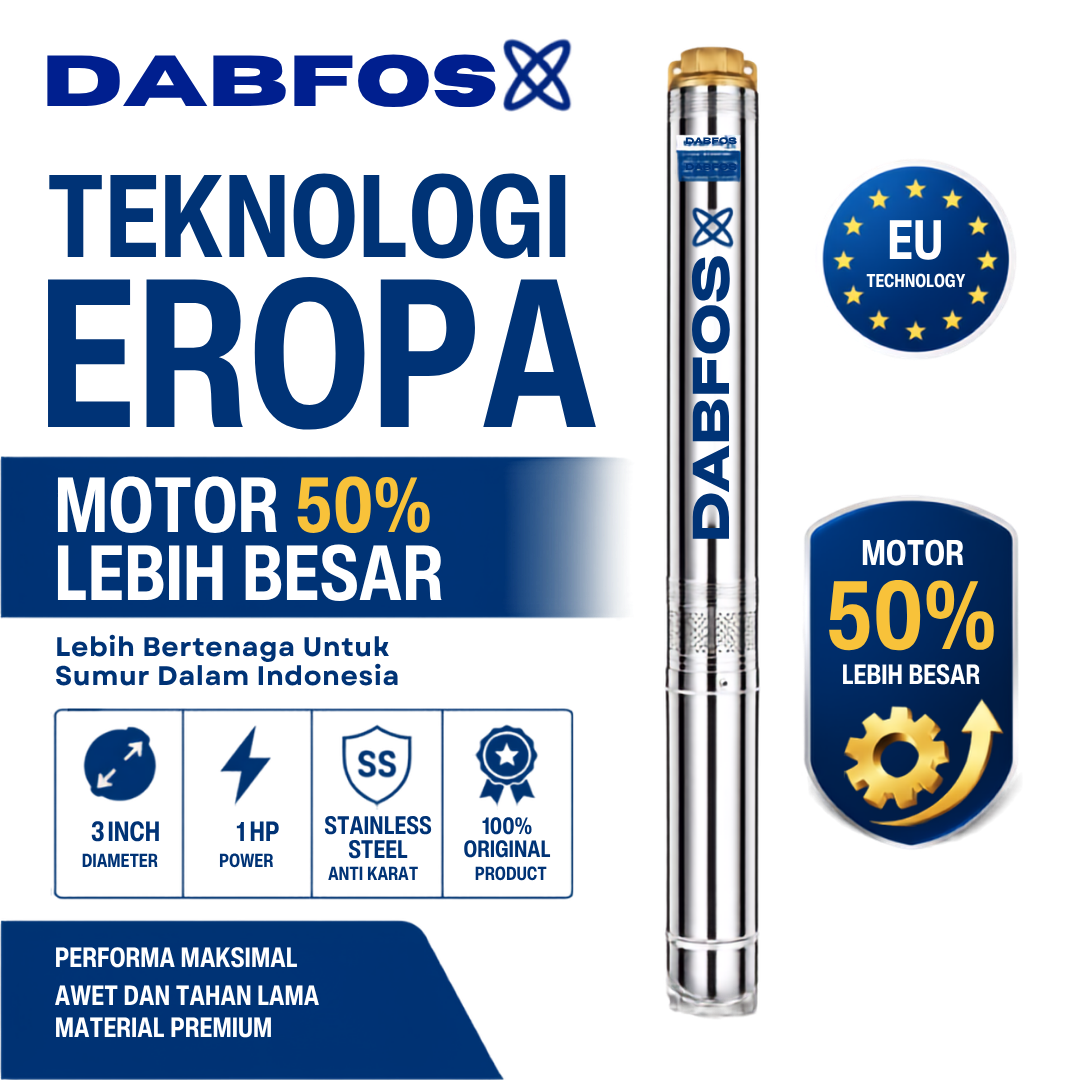 DABFOS 3 Inch 1 HP